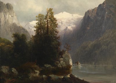 Blick auf den Gosausee von Josef Thoma